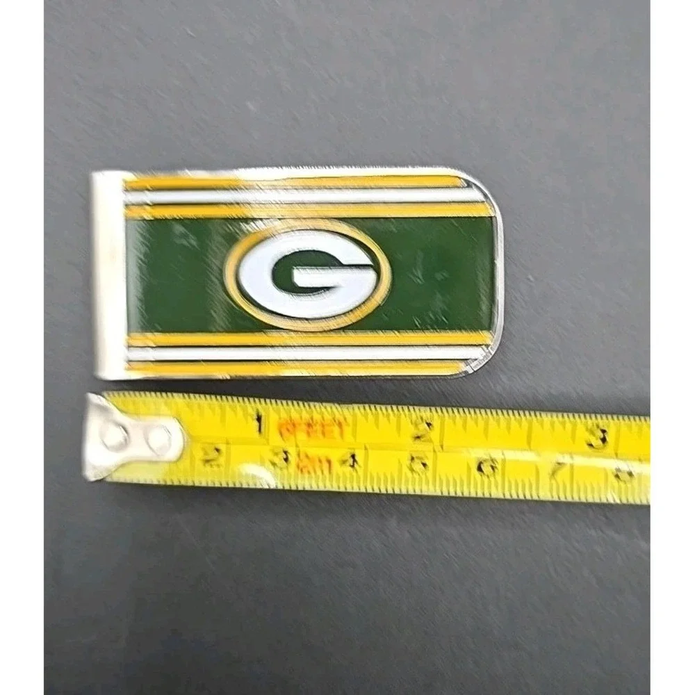 GREEN BAY PACKERS STEEL MONEY CLIP NFL FOOTBALL TEAM